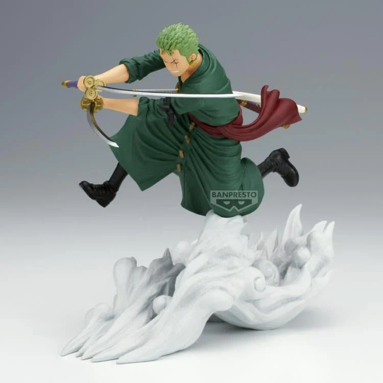 BANPRESTO SENKOZEKKEI FIGURE - RORONOA ZORO (EGGHEAD VER.) - ONE PIECE BANPRESTO SENKOZEKKEI FIGURE - RORONOA ZORO (EGGHEAD VER.) - ONE PIECE